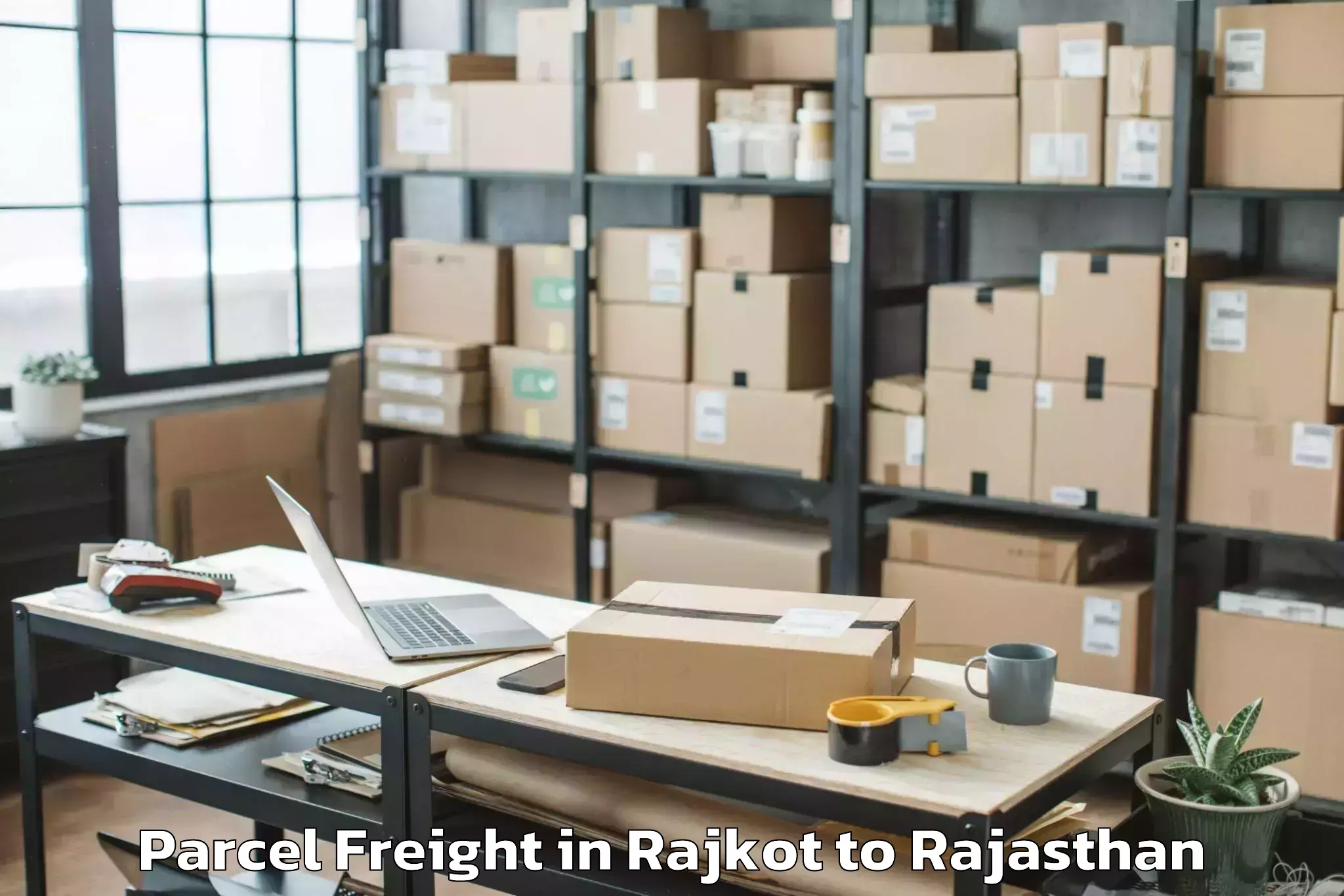 Leading Rajkot to Peeplu Parcel Freight Provider